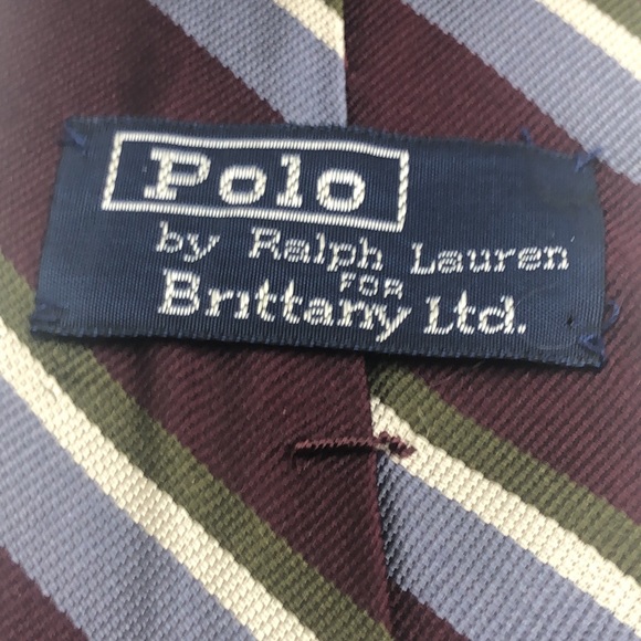 Polo by Ralph Lauren Brittany Ltd Slim Tie Hand Made All Silk - Picture 4 of 9